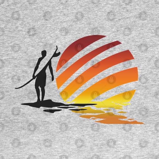 Surfing Sunrise by CreatenewARTees